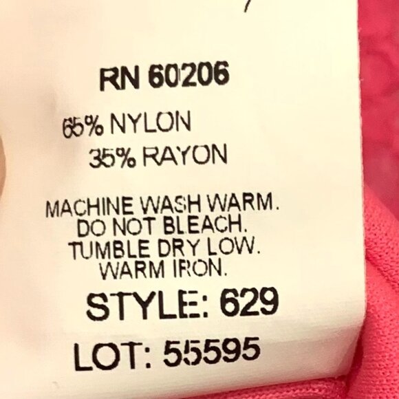 Body Wrappers Drapey Lace Panel Tunic Top Sparkly Rose Pink M #629 Praise Dance - Picture 11 of 12